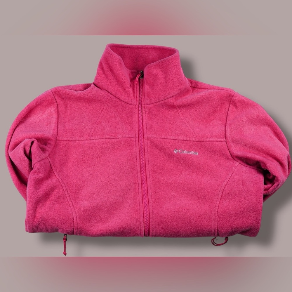 Columbia Women’s Pink Fleece Full Zip Jacket L – Style - Picture 12 of 17
